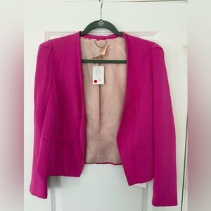 Rebecca Taylor Vibrant Pink Blazer Jacket Size 6